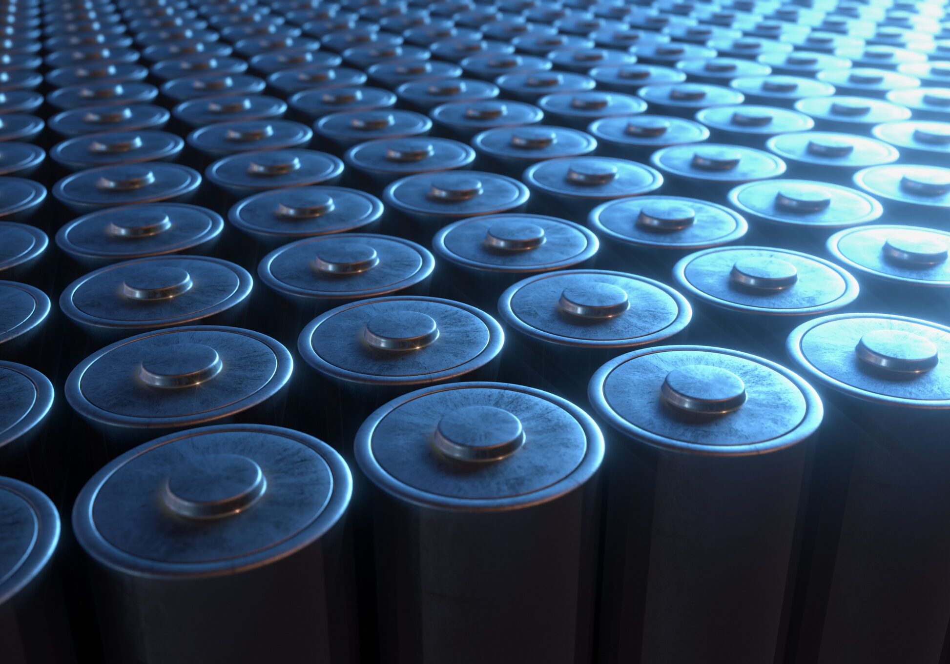 3D illustration, concept image of battery recycling, renewable energy.